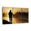 «Foggy Riverbank Fishing», 3 pièces sur toile-98562129