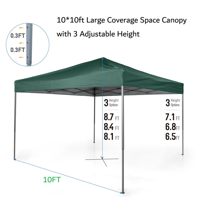 Tente de fête en métal, Vert