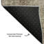 Tapis taupe Cerrito lavable à la machine de qualité supérieure-105842563