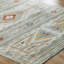 Tapis ivoire sarcelle vieilli en laine Vittoriana-1719621450