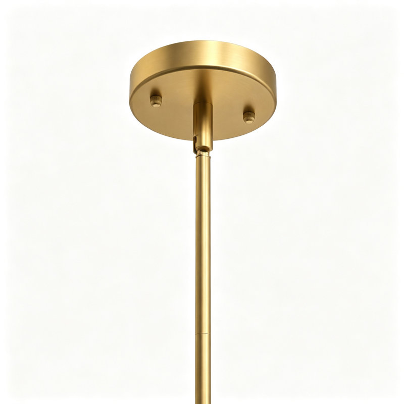 Suspension en cristal de style milieu du siècle, 15,7 cm (6,2 po), 1 lumière