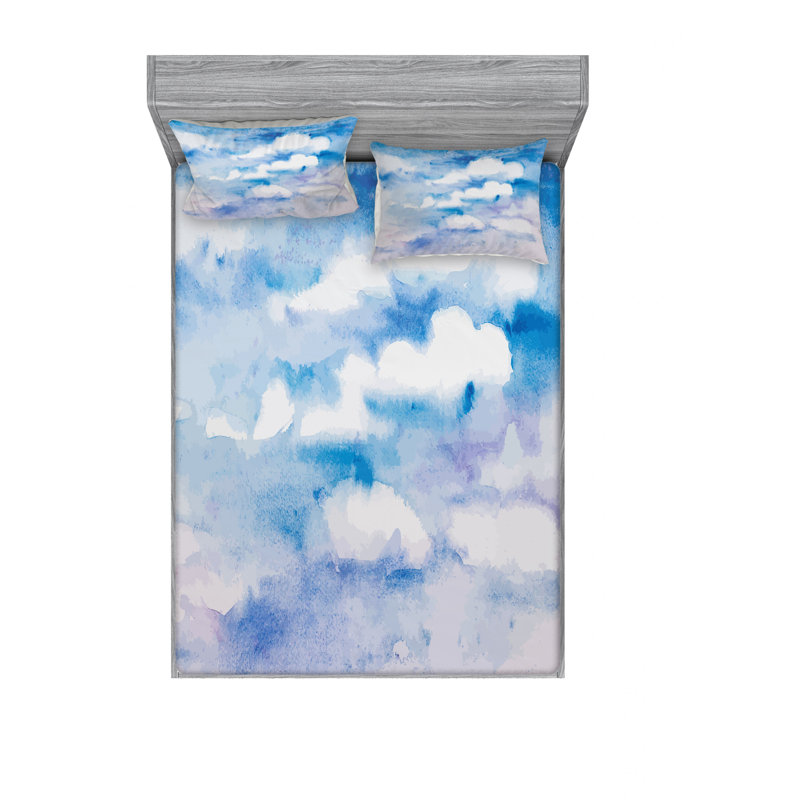 Microfiber Sheet Set, Queen Sheet Set with Fitted Sheet
