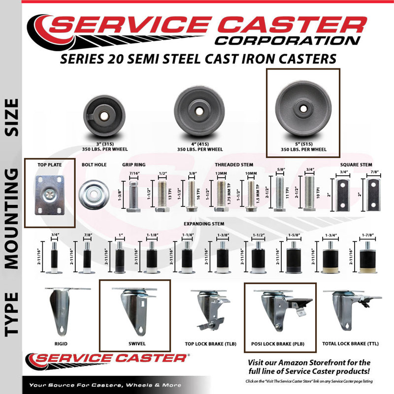 Semi Steel Caster