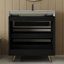 Meuble-lavabo autoportant moderne avec lavabo vasque en céramique et plateau en pierre frittée durable-950711237-950711239