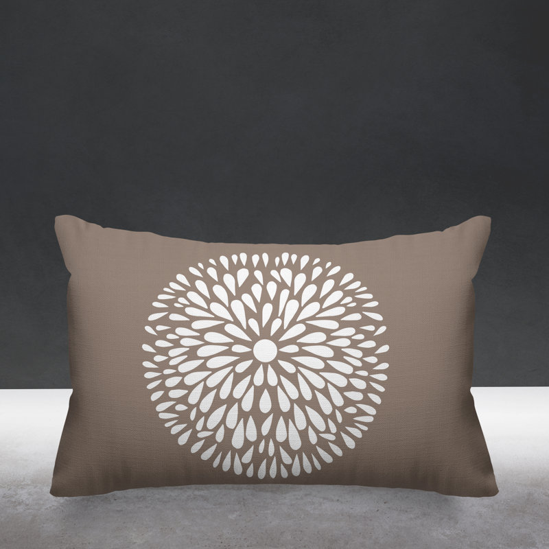 Coussin Pheobe, Beige, 14 po x 20 po, Rectangle