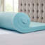 Surmatelas hypoallergénique en mousse viscoélastique gélifiée 3 po avec housse de refroidissement amovible-96627803