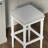31in. H Square Bar Stool