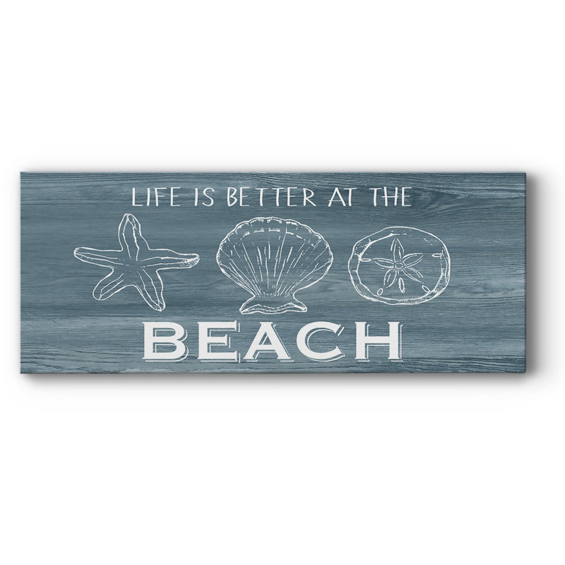 «Life Is Better» sur toile, H 8 po x l 20 po x P 1,5 po