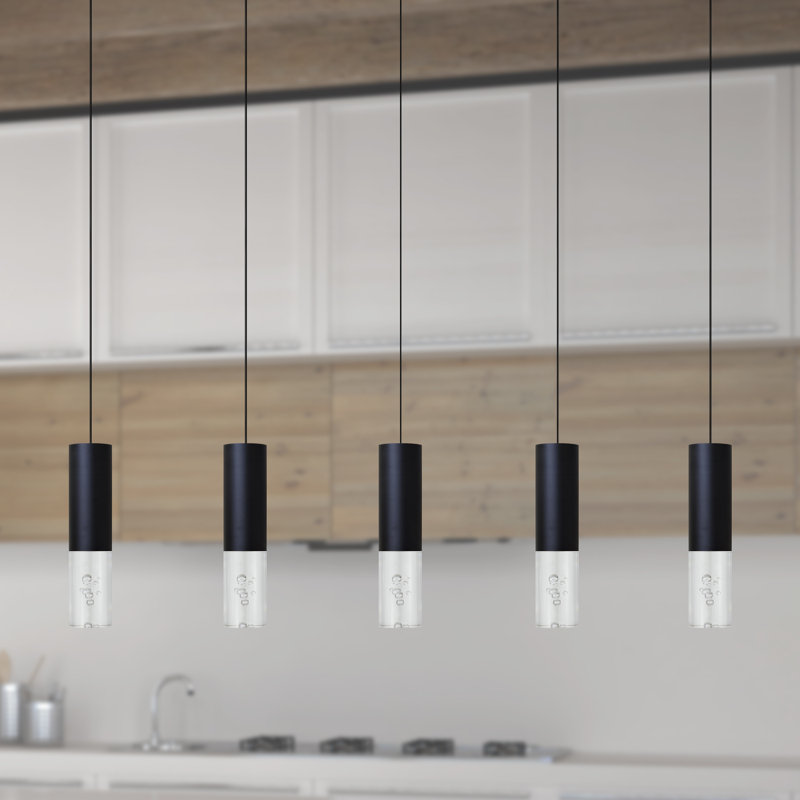 Rathi 5 - Light Kitchen Island Pendant, Black