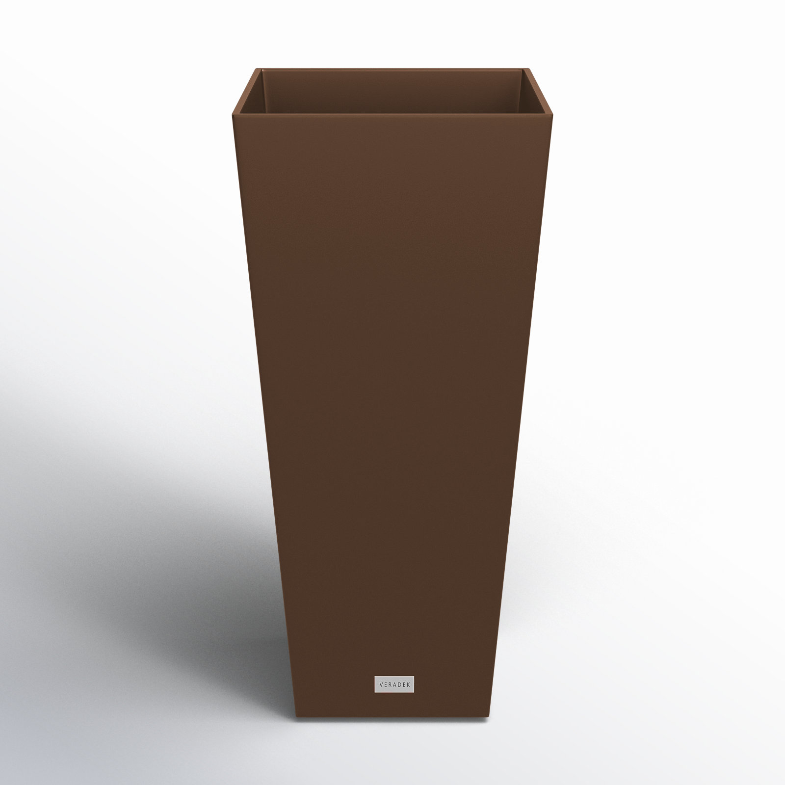 Pure Series Midland Planter, 30" H x 15.25" W x 15.25" D, Espresso, Set of 1
