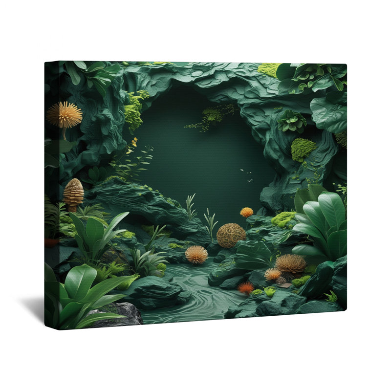 Toile Lush Green Forest, 12 x 12 pouces