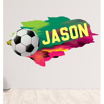 Soccer wall decor, Football Wall Decal Sport Vinyl, Football stickers, Boys Passion, Goal Wall Art, Wall Stickers, Kids Room decor 620DLU