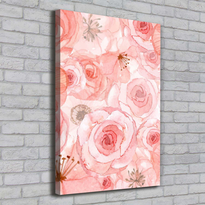 Floral Pattern - Wrapped Canvas Print