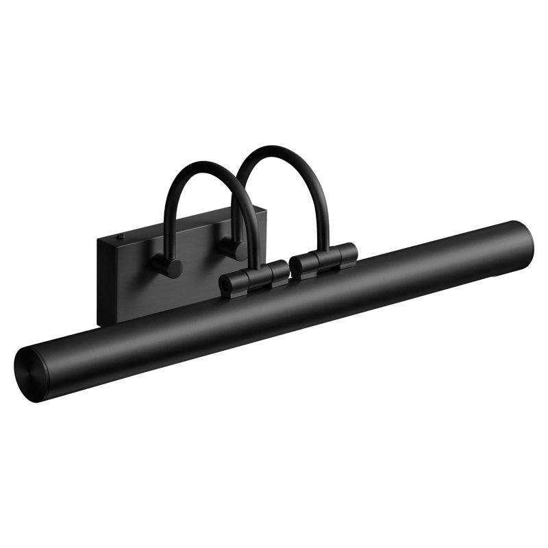 18 "Luxury Dimmable Wall Gallery, H 6,3 po x l 18 po x P 5,51 po, Noir