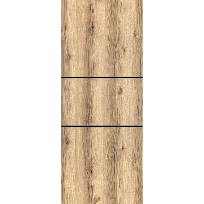 Finition en bois massif manufacturé, 30 po x 80 po, Chêne
