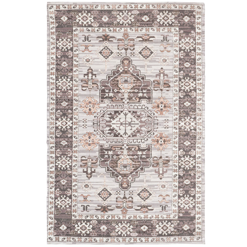 Tapis taupe tissé à plat à la main Joppatowne, Rectangle 8 pi x 10 pi