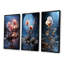 Ensemble de salon 3 pièces Moonlit Flower Serenity Blooms I - Rose-142443551-142443546