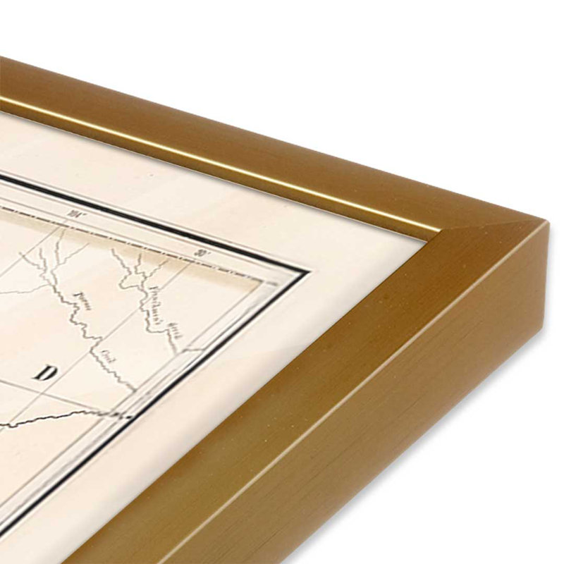 «Denver & Rio Grande» par Deny Designs, Impression encadrée, 40 x 30, Doré