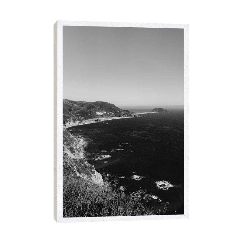 Big Sur California IV by Bethany Young - Print on Canvas, White Framed, 66.04cm H x 45.72cm W x 3.81cm D