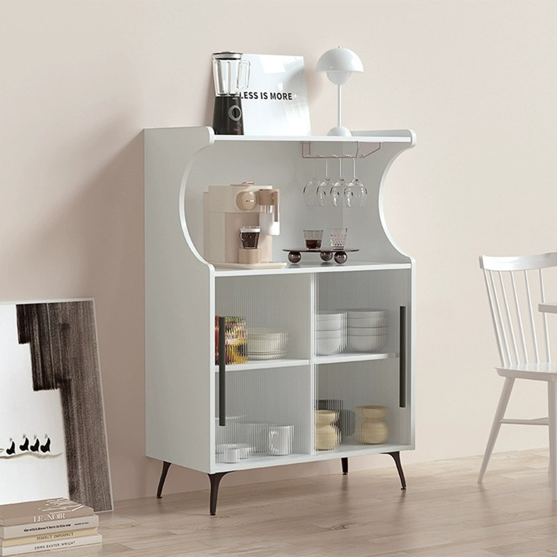 Buffet en bois manufacturé blanc, H 47,24 po x l 31,5 po x P 15,75 po, Blanc