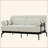  59" Modern Loveseat 2-Seater Sofa with Flexible USB Ports , Unique Cylindrical Armrests-114251093