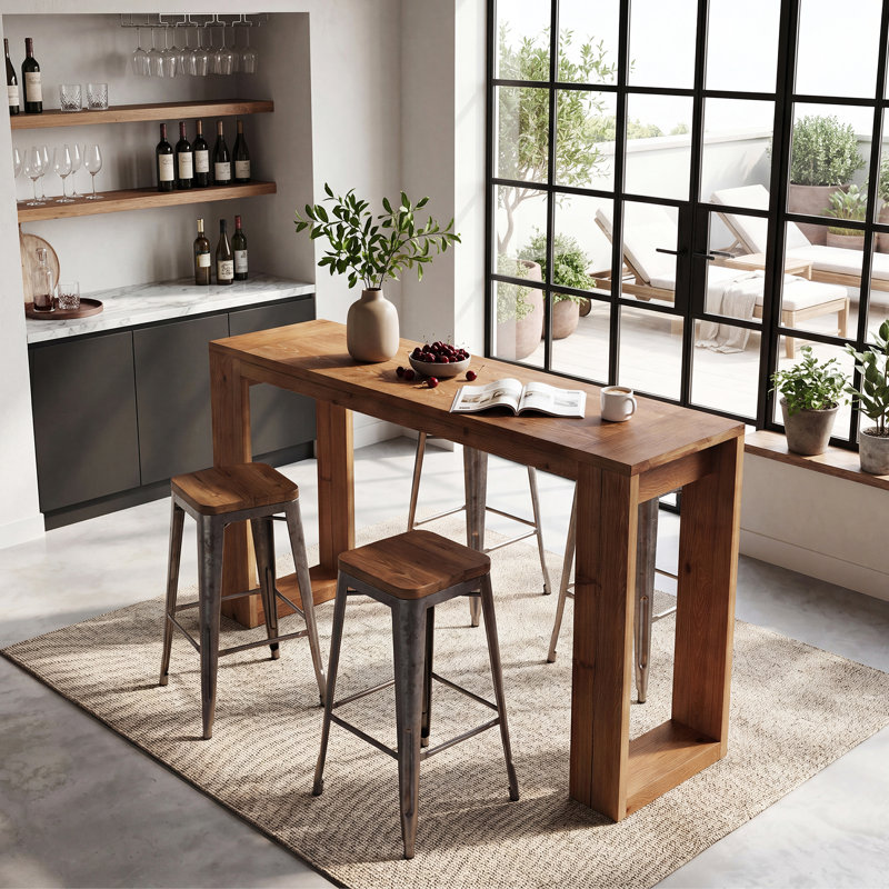 70.9-Inch Long Counter Height Pub Table