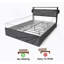 Structure de lit double, tête de lit avec rangement, charge, solide, stable, sans bruit-996388450