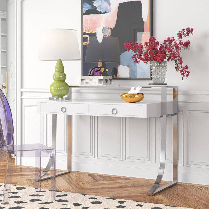 Colleen Metal Base Writing Desk