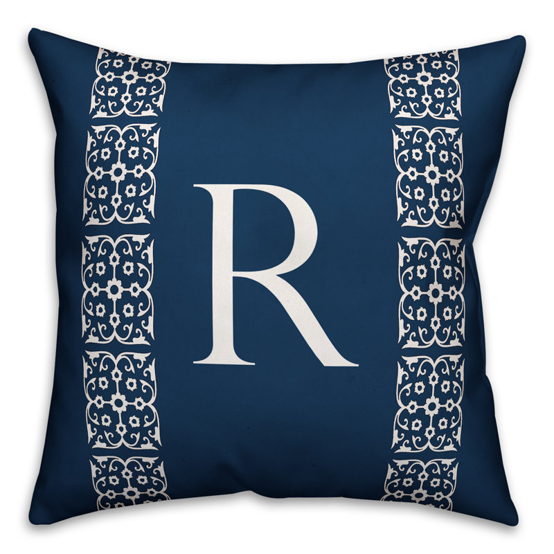Reversible Throw Pillow, R