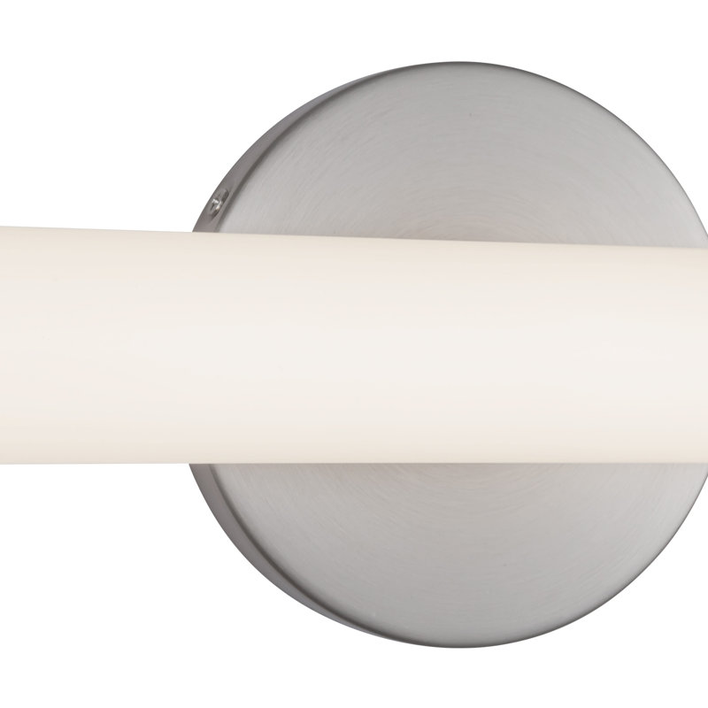 Tectra 36-in Black dimmable LED Wall Sconce, Nickel