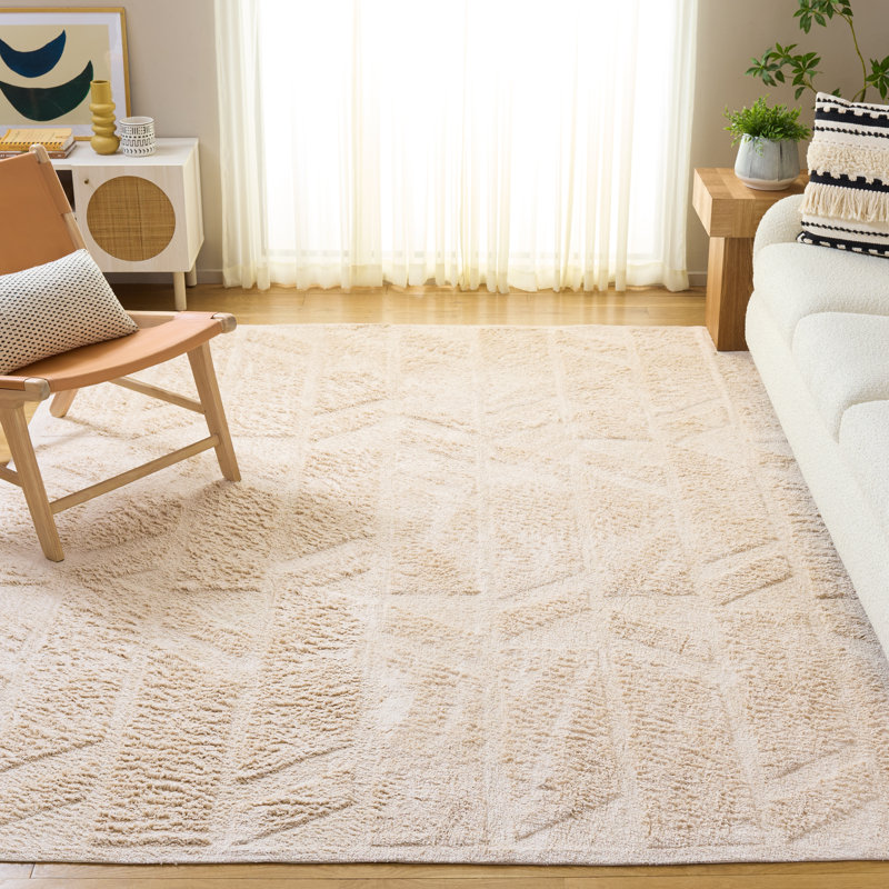 Tapis d'intérieur lavable à la machine en coton recyclé touffeté à la main 223 Easy Care, Rectangulaire 8 pi x 10 pi