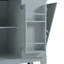 Îlot de cuisine cannelé avec armoire de rangement pour poubelle, prise de courant, support de rangement interne, îlots de cuisine roulants sur 5 roues avec 3 tiroirs, 3 supports latéraux ouverts pour poubelle de 10 gallons-2044724322