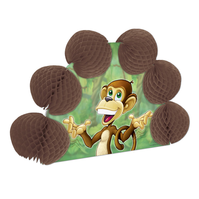 Pièce maîtresse de singe à motif de singe
