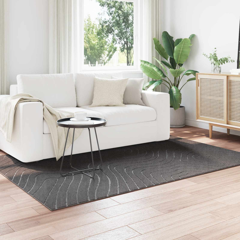 Modern Indoor and Outdoor Rug, Rectangle 140 x 200 cm, Anthracite