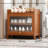 Large Capacity Entry Door Bamboo Shoe Cabinet For Household Use, Multi-Layer Enclosed Storage Shoe Rack, Detachable Layer Board, Dust-Proof And Moisture-Proof
