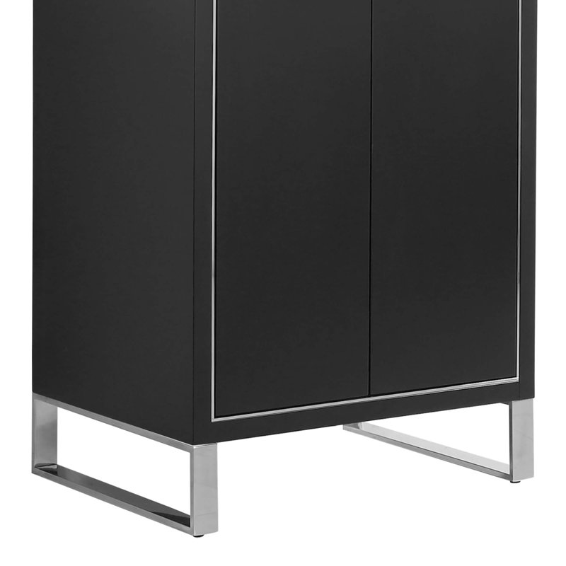 Geryl Free Standing Single Bathroom Vanity with Stone Top, Chrome, Navy Blue, 30"W