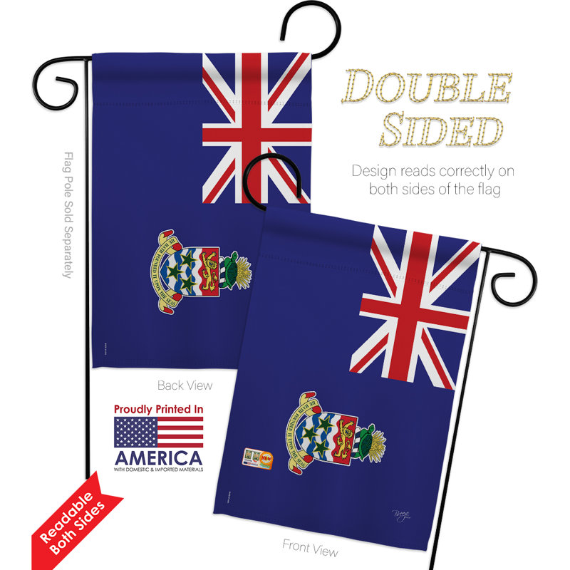 Ensemble de drapeaux décoratifs 2 pièces en polyester 2 faces 19 x 13 po