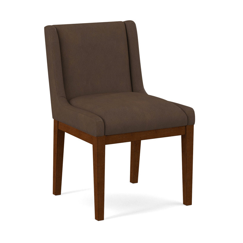 Upholstered Dining Chair, Pecan, Evolution Caribou