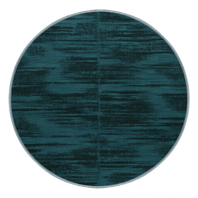 Machine Washable Abstract Blue Area Rug