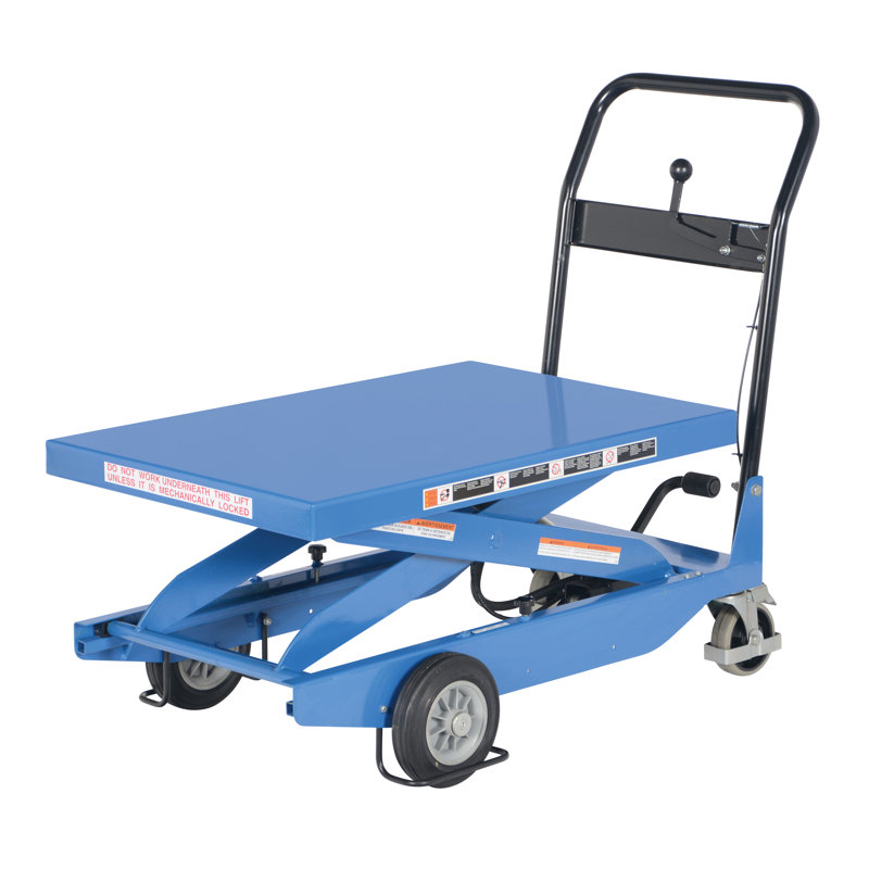 Chariot à ciseaux simple de qualité supérieure, H 39 po x l 24 po x P 44 po