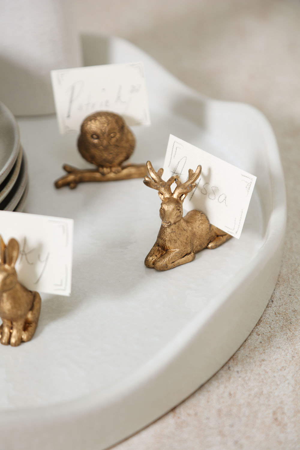 Enchanted Critter Name Card Holder, 2.25 in x 2.75 in