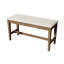 Ensemble de table de salle à manger en bois 6 pièces, ensemble de table de cuisine avec un banc et 4 chaises-130914696-130914698-130914699