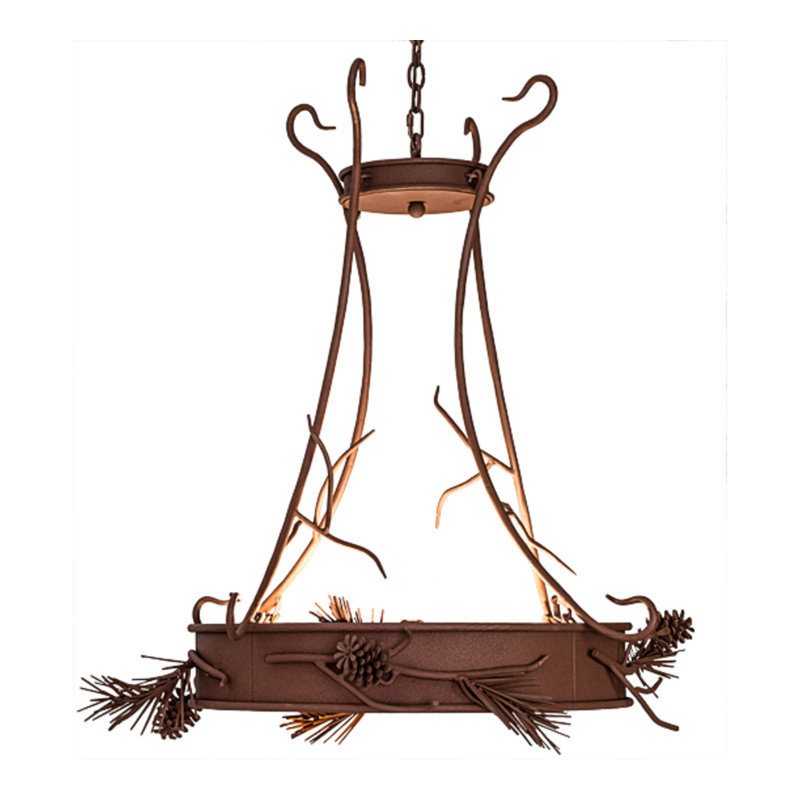 Woodland Pine 4 - Light Chandelier