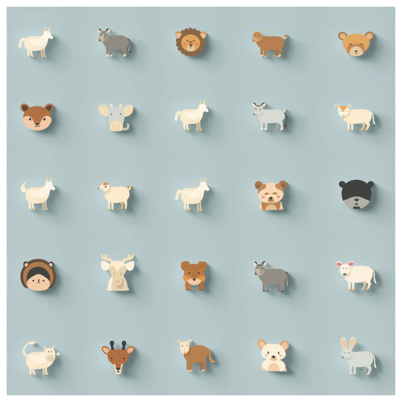 Édredon mignon avec des animaux, Grand lit
