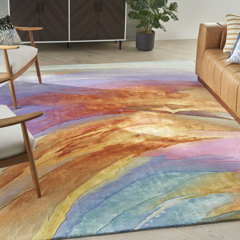 Nourison Prismatic Area Rug Multicolor, Rectangle 5'6" x 7'5"