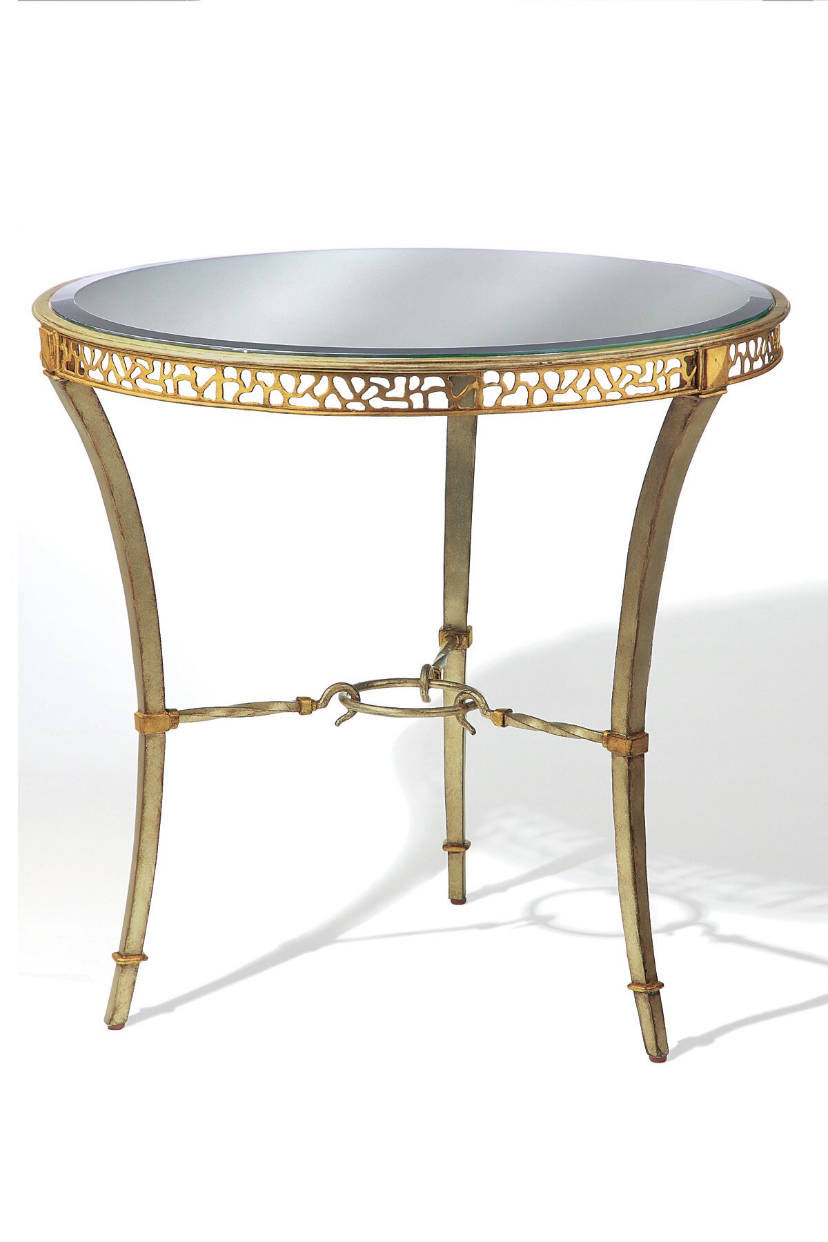 Maitland-smith Sovereign Glass 3 Legs End Table 