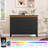Farmhouse Drawer Dresser with Charging Station & LED Lights, Slim Wooden Bedroom Dresser-563692070