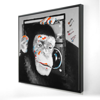 " Monkey Listening To Radio "