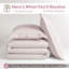 Ensemble de housse de couette 100% coton percale uni - Comprend 1 housse de couette et 2 taies décoratives-128537756-128537757