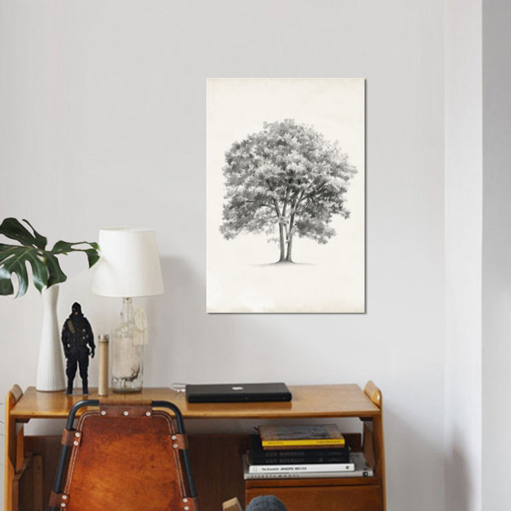 « arbor study ii », reproduction d’art sur toile, H 12 po x l 8 po x P 0,75 po, Toile tendue, Pas de tapis